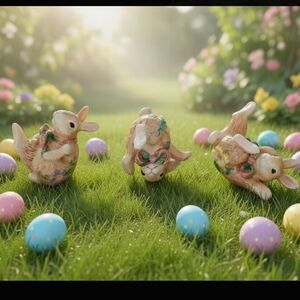 Fritz And Floyd Woodland Spring Tumbling Bunnies